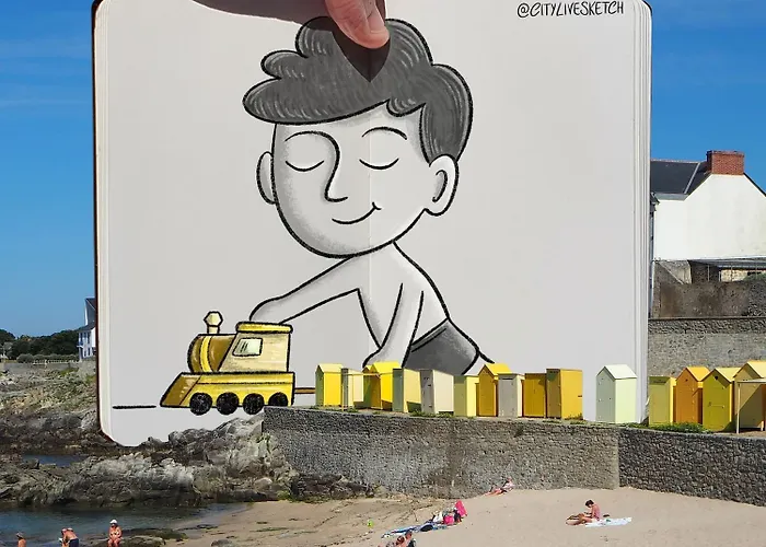 펜션 Deux Maisons Reunis Par Le Jardin Et Sa De Plage, A 8min A Pieds Des Plages Et De L'ocean 바츠 쉬르 메르